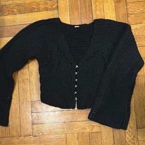 Black Knit Women's Sweater